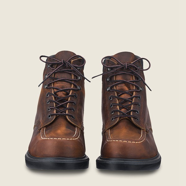 Red Wing Heritage Boots Dark Brown - Mens Classic Supersole - 6-inchr Rough & Tough Leather - 1862-Z